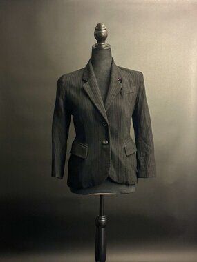 Barbara Bui Pin Stripe Black Blazer